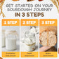 OVOVYME Dehydrated Sourdough Starter Culture, Fast Activation, 10g, San Francisco Style, for Homemade Artisan Bread