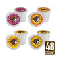 Boxer Coffee Medium Roast Variety Pack Sampler, 48 Count Single-Serve Pods Compatible with Keurig K-Cup malt-inspired