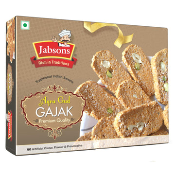 Jabsons - Agra Gud Gajak (400G) Peanut, Sesame Seed, Cashewnut, Pistachio In Jaggery