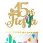 Tivurcia Cake Topper, Fiesta 15th Birthday Decor, Gold Tropical Theme, Happy 16th Anniversary Party Decoration Supplies