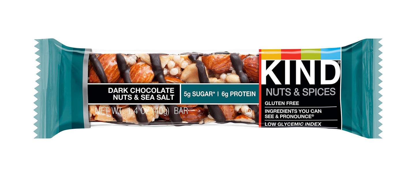Kind Dark Chocolate Nuts And Sea Salt Bar 1.4 Ounce
