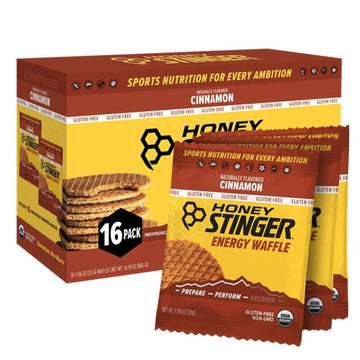 Honey Stinger Organic Gluten Free Cinnamon Waffle | Energy Stroopwafel for Exercise, Endurance and Performance | Sports Nutritio