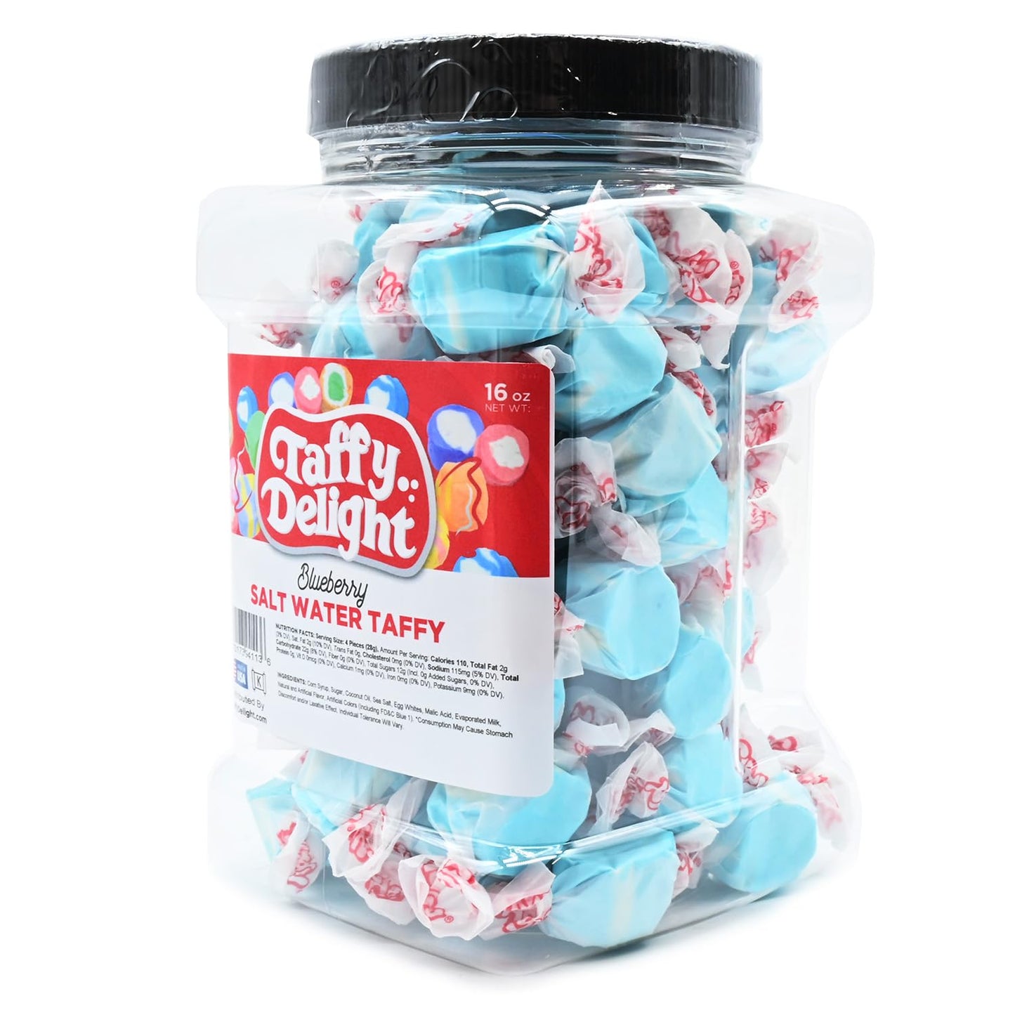 Taffy Delight Salt Water Taffy (16Oz, Blueberry)