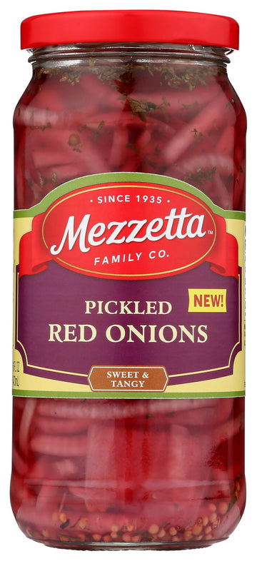 Mezzetta Pickled Red Onions  Sweet and Tangy  16 Oz
