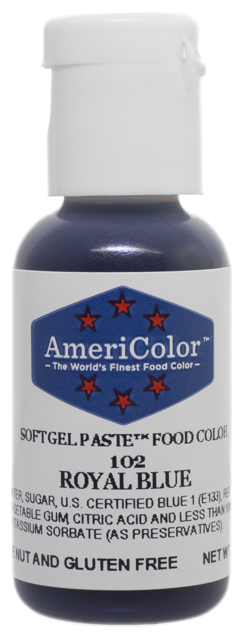 AmeriColor Soft Gel Paste Food Color, Royal Blue, 0.75 Fl Oz, Model AM 102