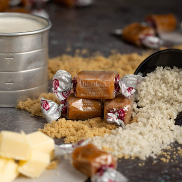 B  Quet Caramel - Salted Butterscotch Gourmet Candy - Candy Individually Wrapped - Gourmet Sea Salt Candy - Made In Montana - Ko