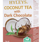 HYLEYS Coconut Tea With Dark Chocolate - 25 Count (Pack of 12) - GMO Free, Gluten Free, Dairy Free, Sugar Free, 100% Natural