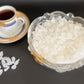 SweetGlob Old Fashioned White Rock Candy Crystals (Gems Rock Sugar Candy (Medium Crystal), 1 Pound)