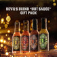 Hellfire Hot Sauce Devils Blend Gift Pack - Gourmet Hot Sauce Variety Pack With 4 Spicy Flavors (Four 5 oz. Bottles)