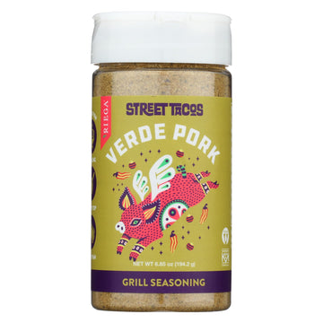 Riega Street Taco Grill Seasoning, Verde Pork, 6.85 Oz (Pack Of 1)