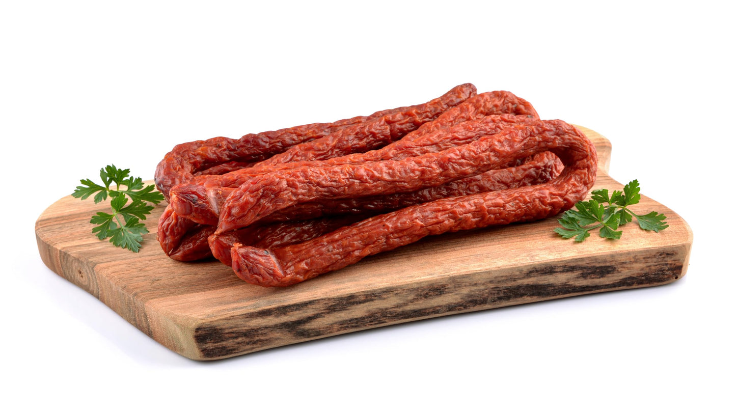 RODEO FOOD Belmont Sausages Kabanosy Jerky Sticks - High Protein Snack - 3.5 Lb