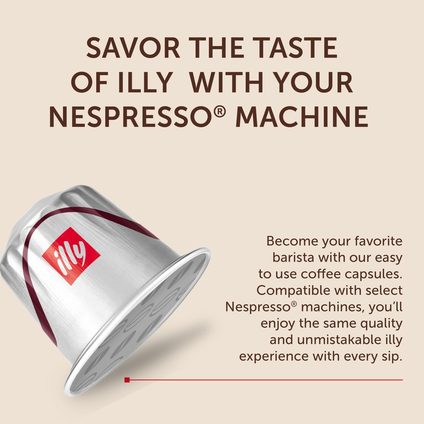Illy Espresso compact pieces - Intenso Lungo Roast Coffee - 10 Count (Pack of 5) - Compatible with Nespresso Machines