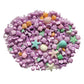 Homankit Mermaid Sprinkle Sweets Sprinkles For Baking Dessert Cupcake Cake Topper Starfish Shell Pearl Mermaid Candy Mix 3.53 Ounces Purple