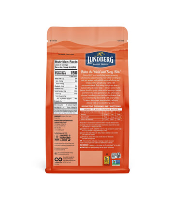 Lundberg Family Farms - Organic Brown Short Grain Rice, Subtle Nutty Aroma, Clings When Cooked, 100% Whole Grain, High Fiber, Pa