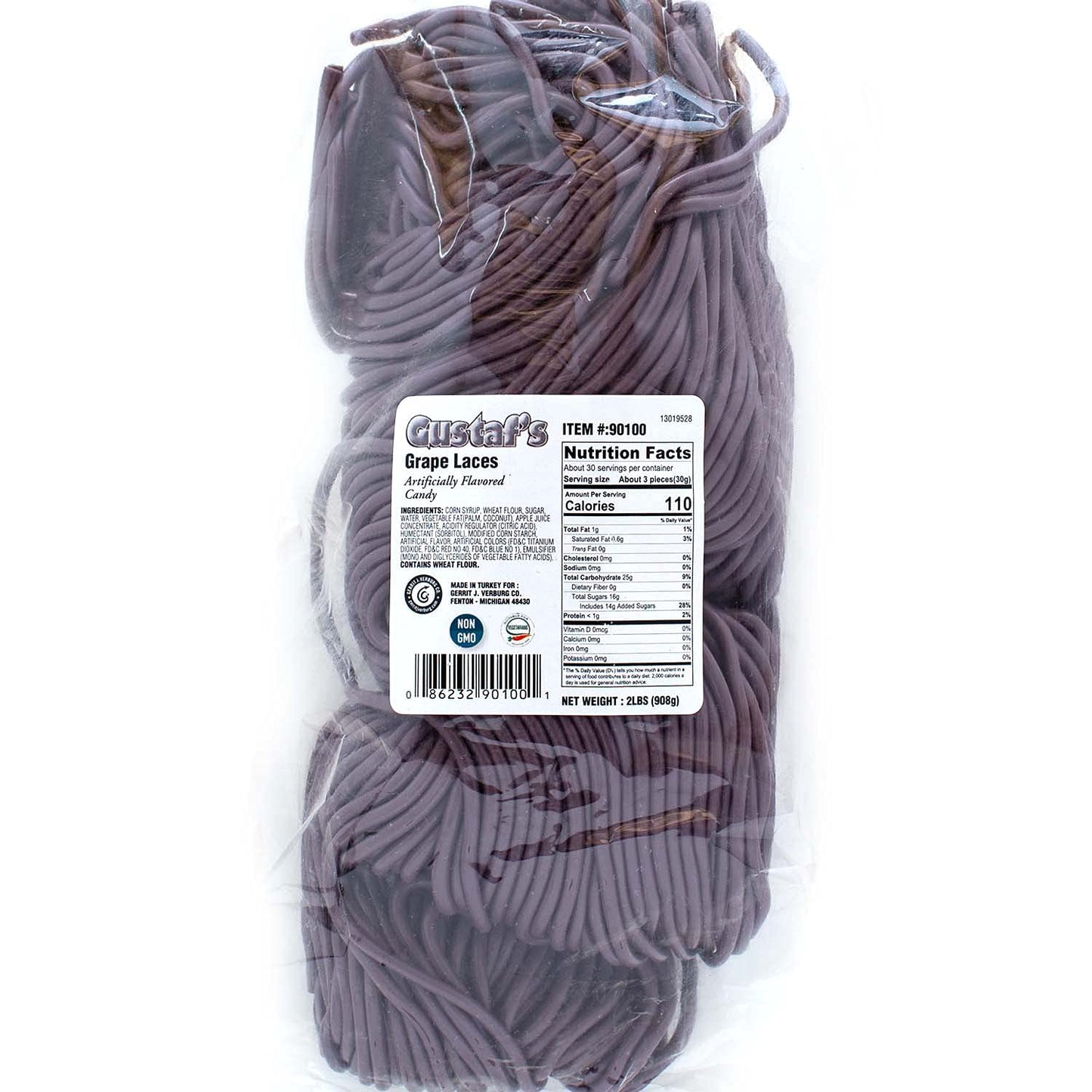 Gustaf'S Grape Laces, 2-Pound Bags (Pack Of 2)