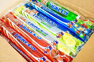 Ice Tickles Giant Freezer Ice Pop Bars, Original Flavors (Pack of 36 - 7oz pops)