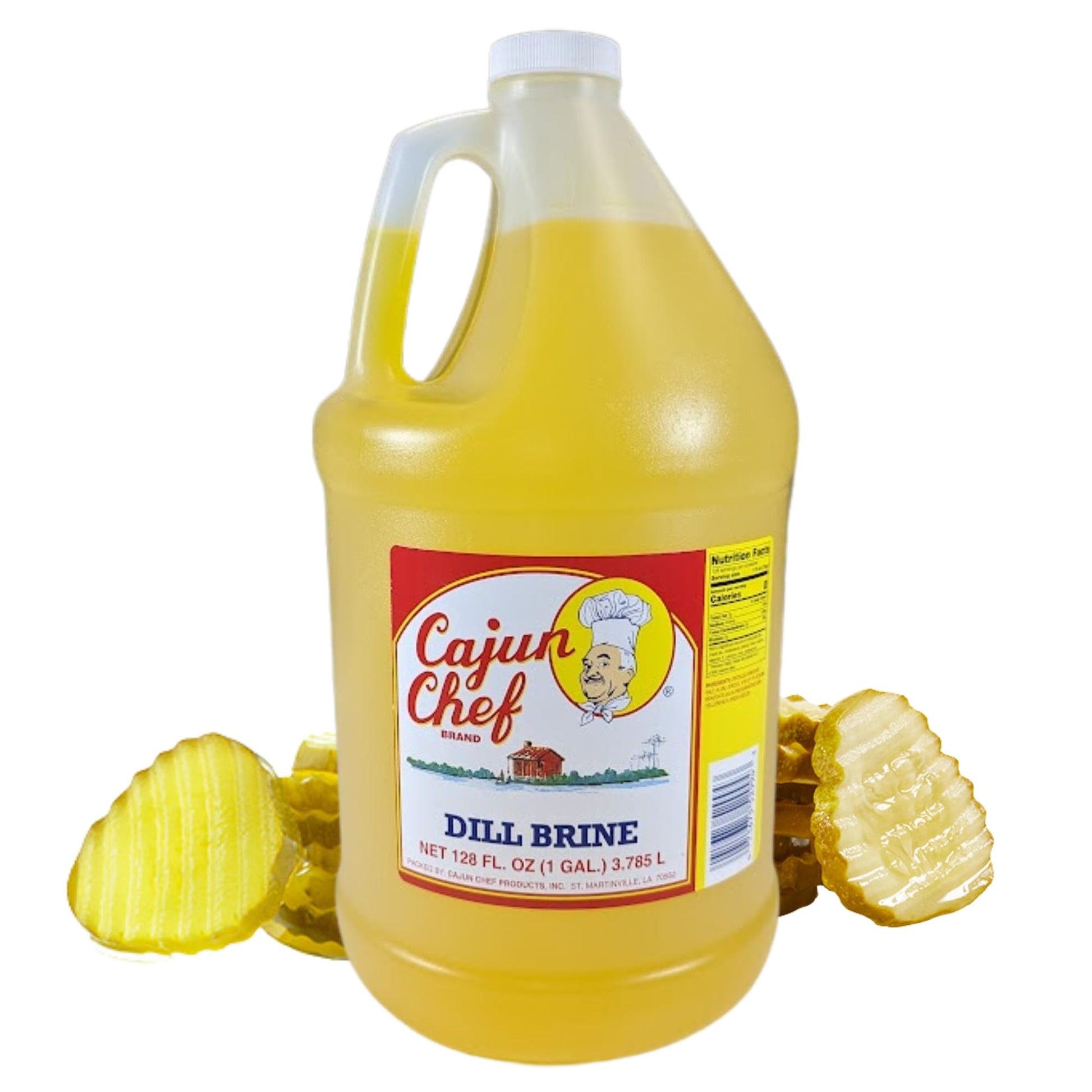 Cajun Chef Dill Brine - 1 Gallon - Perfect For Brining  Relieves Muscle Cramps  Bloody MaryS  Hydration  Recovery And More (1 Gallon (Pack Of 1))