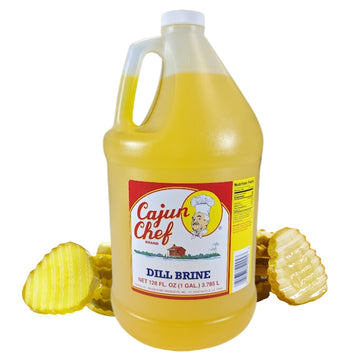 Cajun Chef Dill Brine - 1 Gallon - Perfect For Brining  Relieves Muscle Cramps  Bloody MaryS  Hydration  Recovery And More (1 Gallon (Pack Of 1))