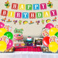 Mexican Themed Birthday Party Supplies, Fiesta Birthday Banner And Cake Topper, Taco Party Decorations For Kids