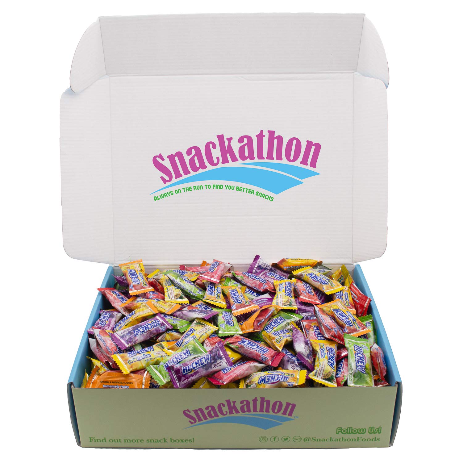 Hi Chew 6 Flavors, Bulk 330+ Pieces, 4 Pound (Hi Chew Fruit Strawberry, Mango, Green Apple, Grape, Tropical Smoothie, Pina Colad