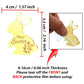 Aiqi Bakes Easter Bunny Cupcake Toppers, 24 Pack Acrylic Decorations, Pink And Gold, Happy Easter Party Supplies