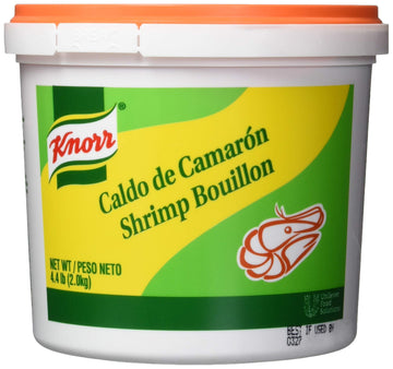 Knorr Professional Caldo De Camaron, Shrimp Bouillon With Shrimp Flavor Granulated Base, Bouillon As A Base, Marinade, Flavor Enhancer, Shelf Stable Convenience, 0G Trans Fat, 4.4 Lbs (Pack Of 4)