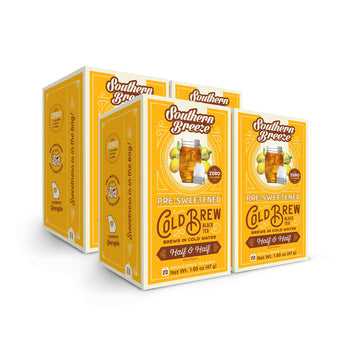 Southern Breeze Cold Brew Sweet Tea Half And Half Iced Tea With Black Tea And Zero Carbs Zero Sugar, 20 Individually Wrapped Tea