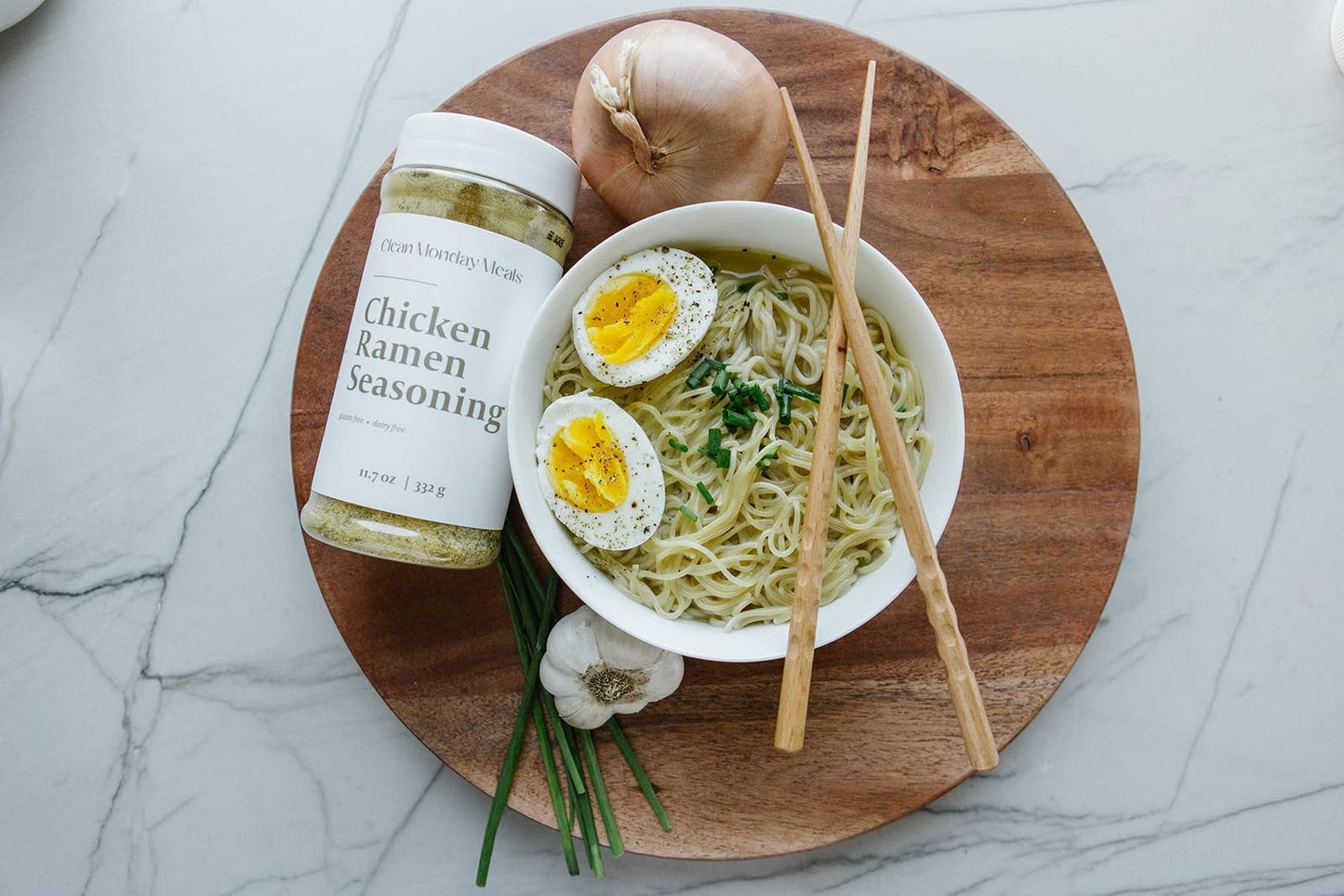 Clean Monday Meals Chicken Ramen Seasoning Mix | Dairy Free & Gluten Free | Two Pack