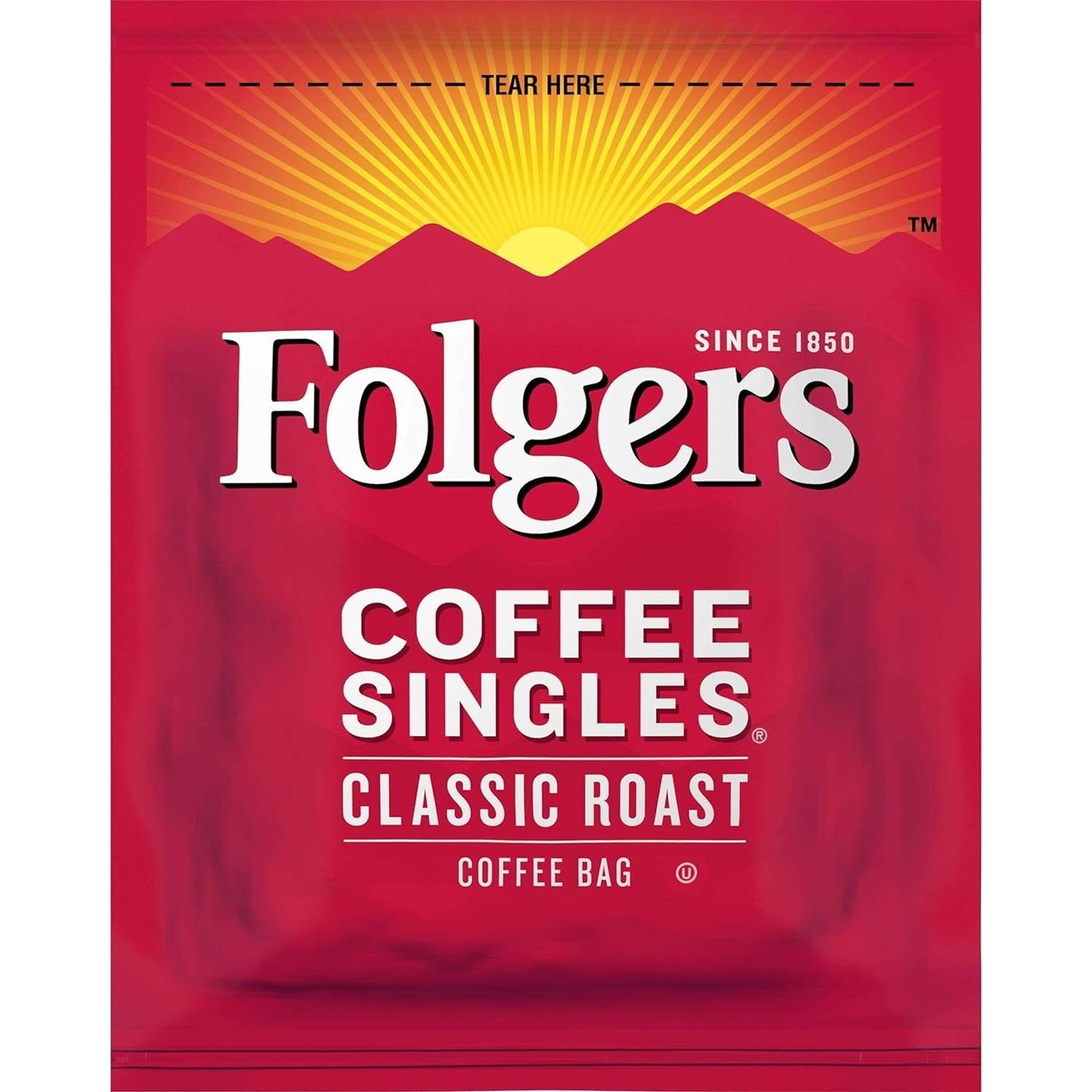 Folgers Coffee Singles - 19 Packets Per Box, 12 Boxes Per Case