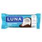 Luna Bar - Gluten Free Snack Bars - Chocolate Dipped Coconut Flavor -8G Of Protein - Non-Gmo - Plant-Based Wholesome Snacking -