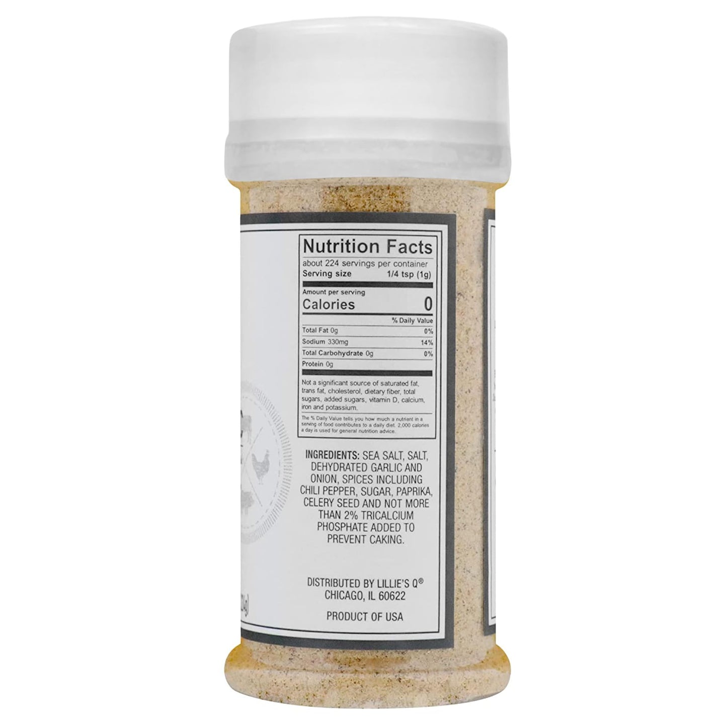 Lillies Q BBQ Rub - Salt-Based All-Purpose Seasoning for Beef, Pork, Chicken & Turkey, 7.9 oz, 2-Pack