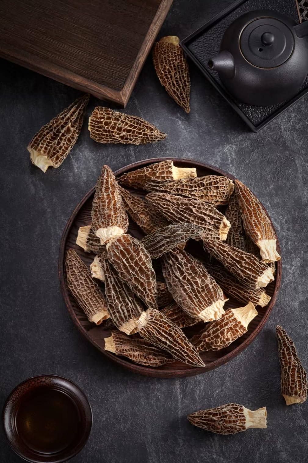 easyum Premium Dried Morel Mushrooms, 16 oz / 1 lb Dehydrated Fungi for Cooking