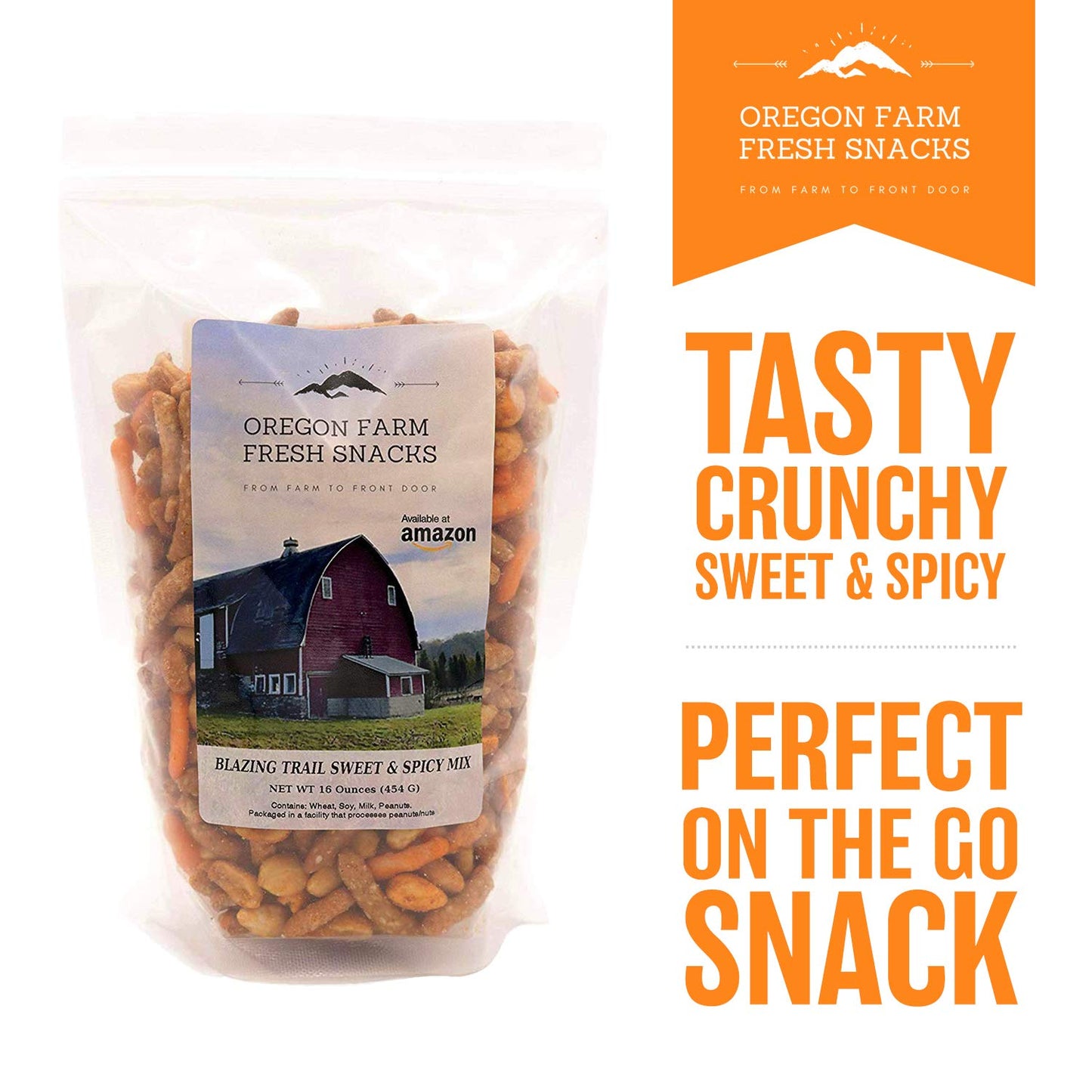 OREGON FARM FRESH SNACKS Sweet & Spicy Trail Mix - Assorted Nuts &  ers - 16oz