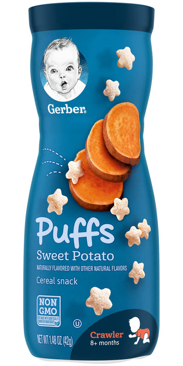 Gerber Graduates Puffs Cereal Snack, Sweet Potato, 1.48 Ounce
