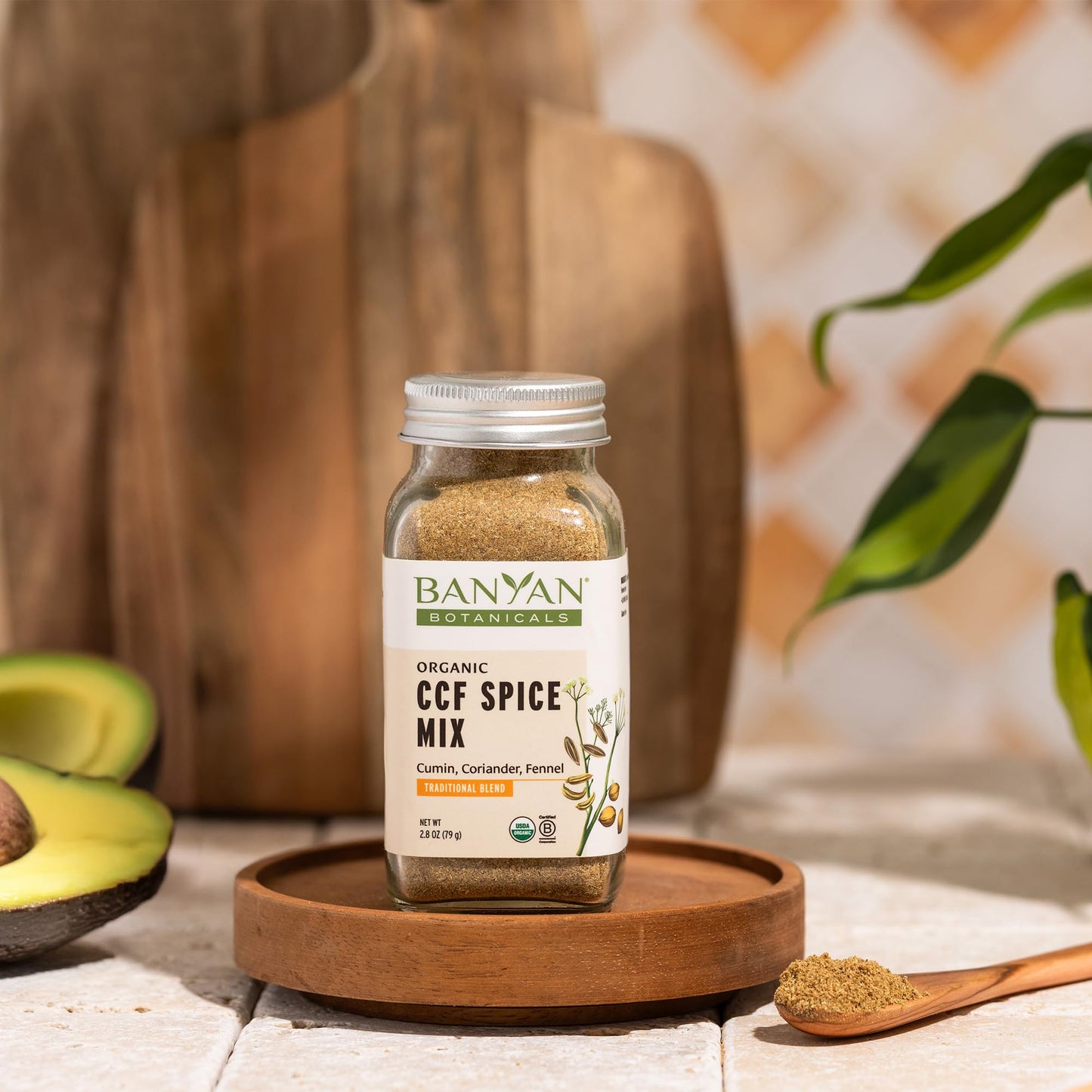 Banyan Botanicals Ccf Spice Mix (Cumin, Coriander, Fennel)- Powder Blend Of Organic Indian Spices For Cooking & Baking - Savory