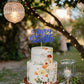 YCTHUNFISH Happy Sweet 16 Cake Topper, Glitter Cake Pick for 16th Birthday Party, Blue, Bamboo Material