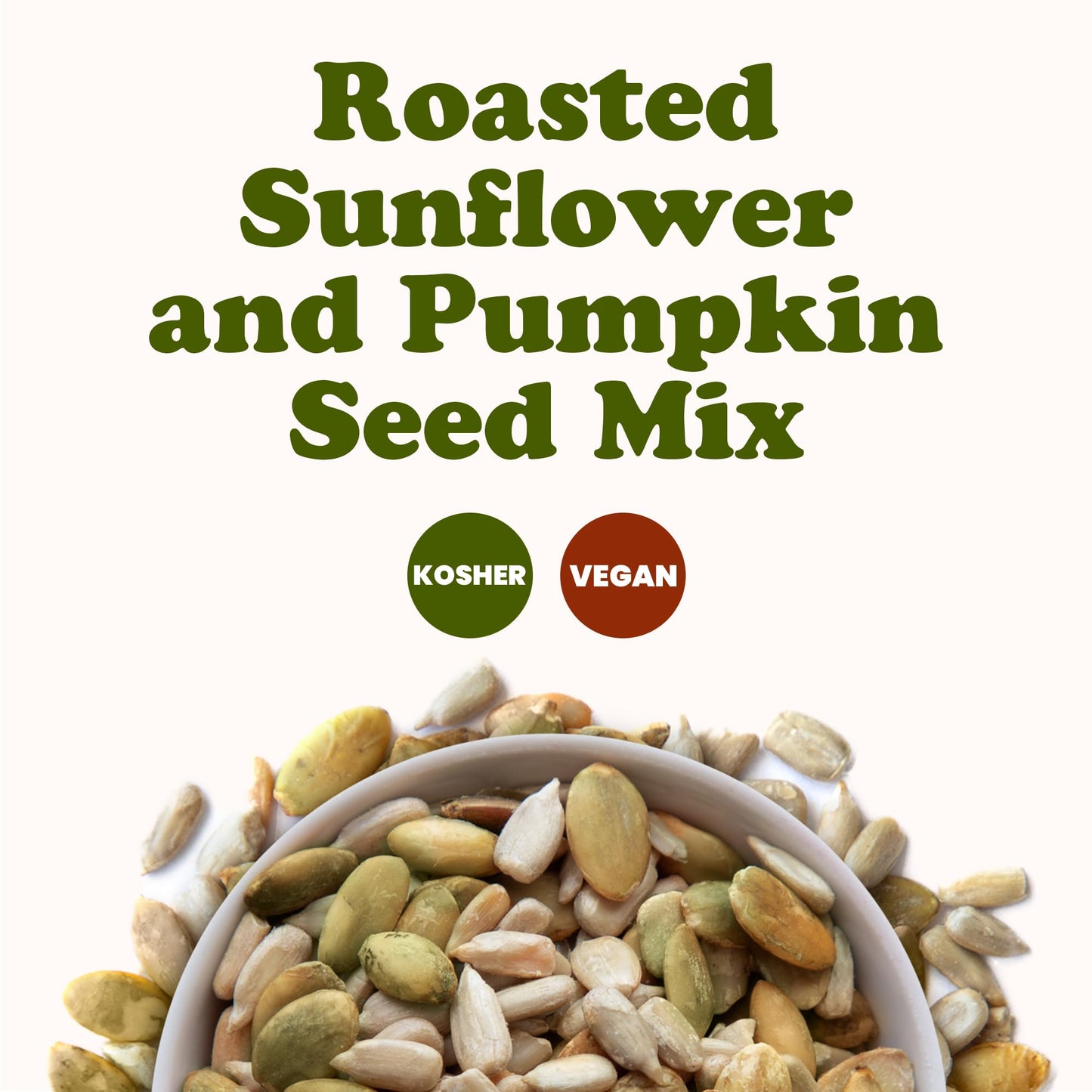 Food To Live Dry Roasted Sunflower And Pumpkin Seed Mix, 2 Pounds - Oven Roasted, No Oil Added, Natural Snack, Rich In Protein,