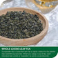 WT WEETEE Organic Gunpowder Green Tea, USDA Organic Loose Leaf Green Pearls Tea 8 Ounce, Full-Bodied & Gently Rolled Chinese Gre