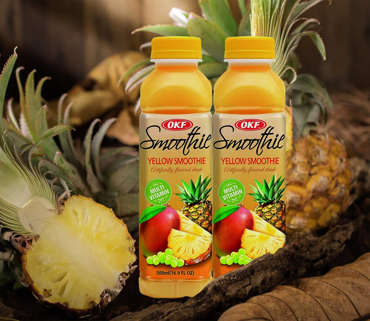 OKF Smoothie Multi Vitamin Drink, 16.9 Fl Oz, Variety Pack of 5 Flavors, 20 Count