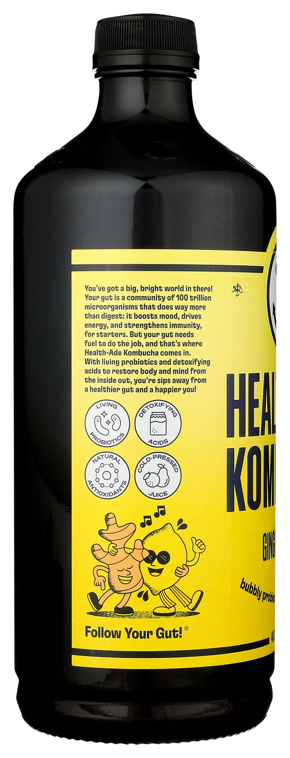Health-Ade Ginger Lemon Organic Kombucha, 48oz