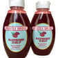 Sweetly Divine Raspberry Syrup for Coffee & Pancakes, 2 Pack of 14 oz Bottles, Natural Fruit Flavor, No High Fructose Corn Syrup