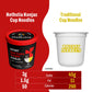 Hethstia Konjac Noodles Red Curry Cup - 6 Pack Low Carb Shirataki Angel Hair Pasta, Instant Shirataki Noodle Spicy Red Curry Bro