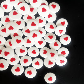 Hearts Candy Eyeballs Eye Ball Sweets Cake Cupcake Toppers Cookie Dessert Sprinkles Decorations Birthday Party Supplies 3.4Oz
