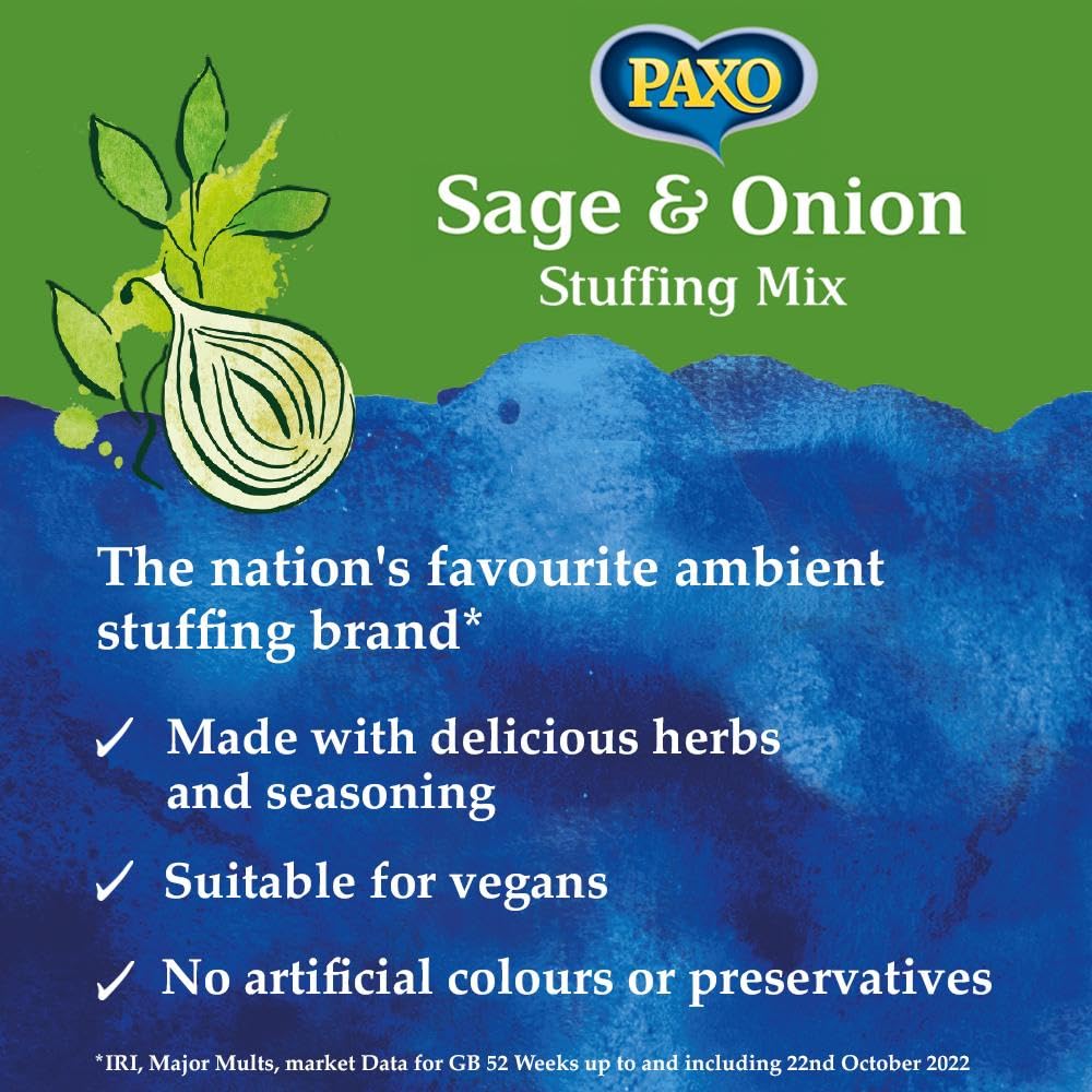 Paxo Sage And Onion Stuffing Mix - 85G - Pack Of 4 (85G X 4)
