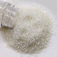 Lebery Sanding Sugar White Edible Sugar Sprinkles Sanding Sugar For Cake Decorating, Edible Crystal Candy White Pearl Sugar For