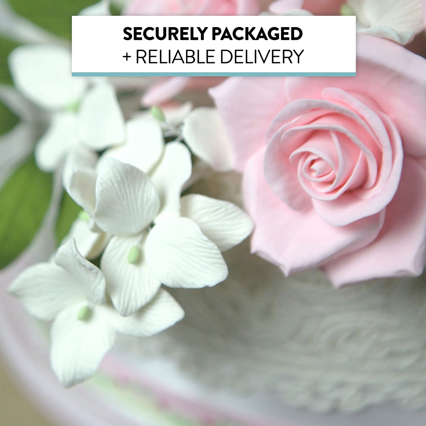 Global Sugar Art Peace Rose Sugar Cake Flowers, Pink 3 Inch Wired, 3 Count By Chef Alan Tetreault