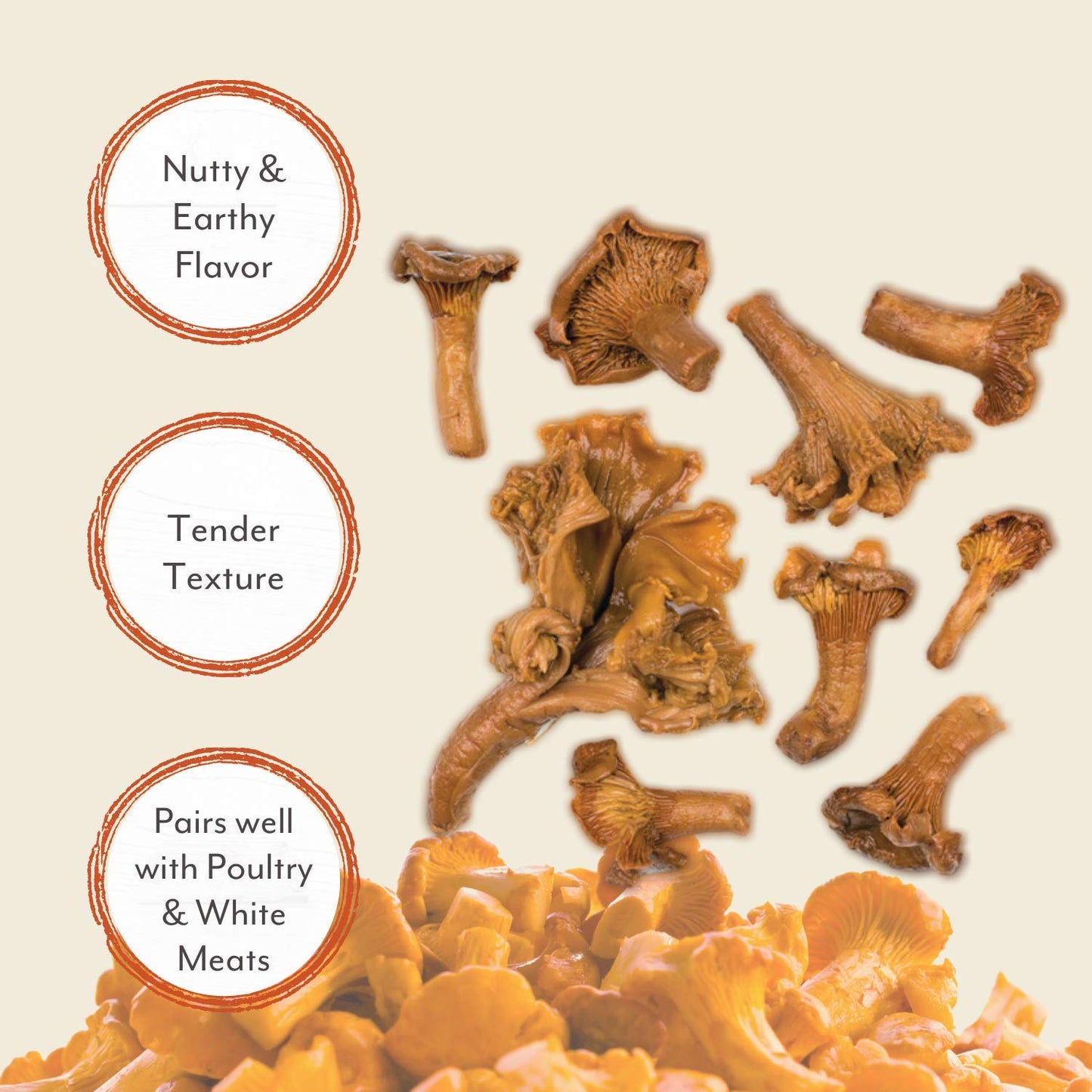 Roland Foods Canned Chanterelle Mushrooms, Specialty Canned Food, 7.9-Ounce Can