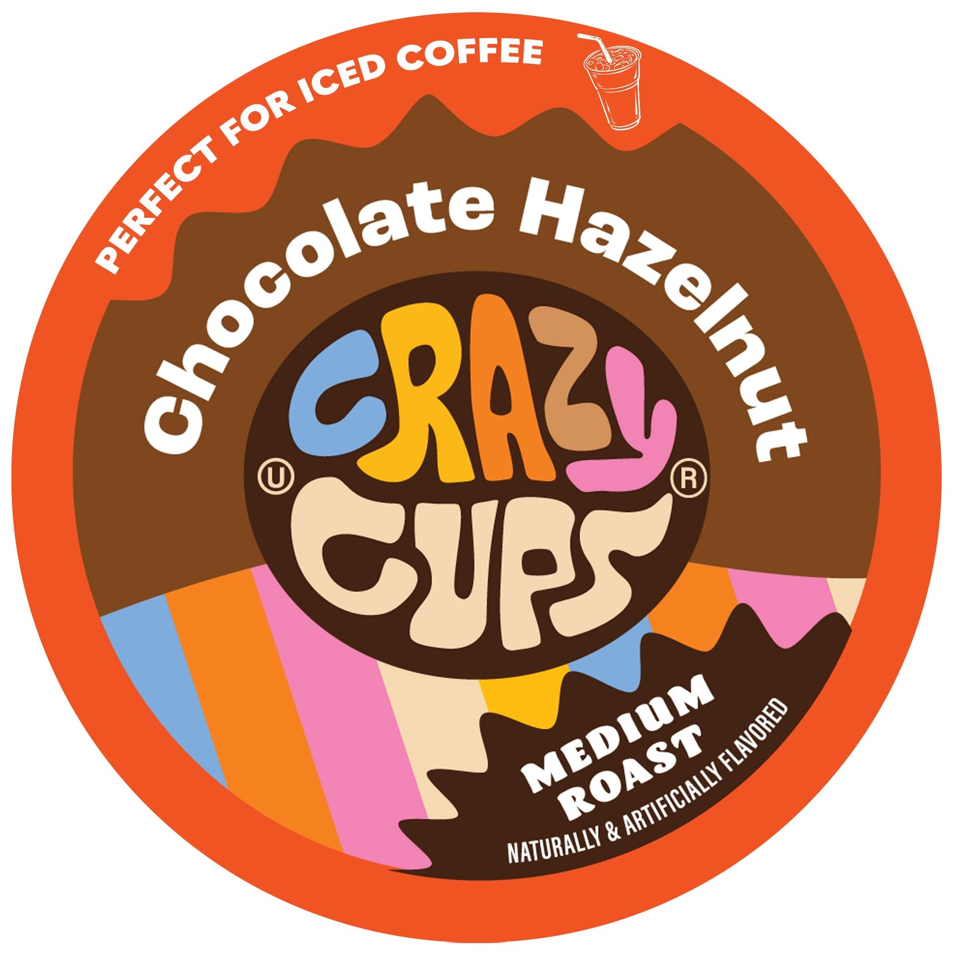 Crazy Cups Flavored Coffee Pods for Keurig, Better Than Hazelnut, 22 Count, Recyclable