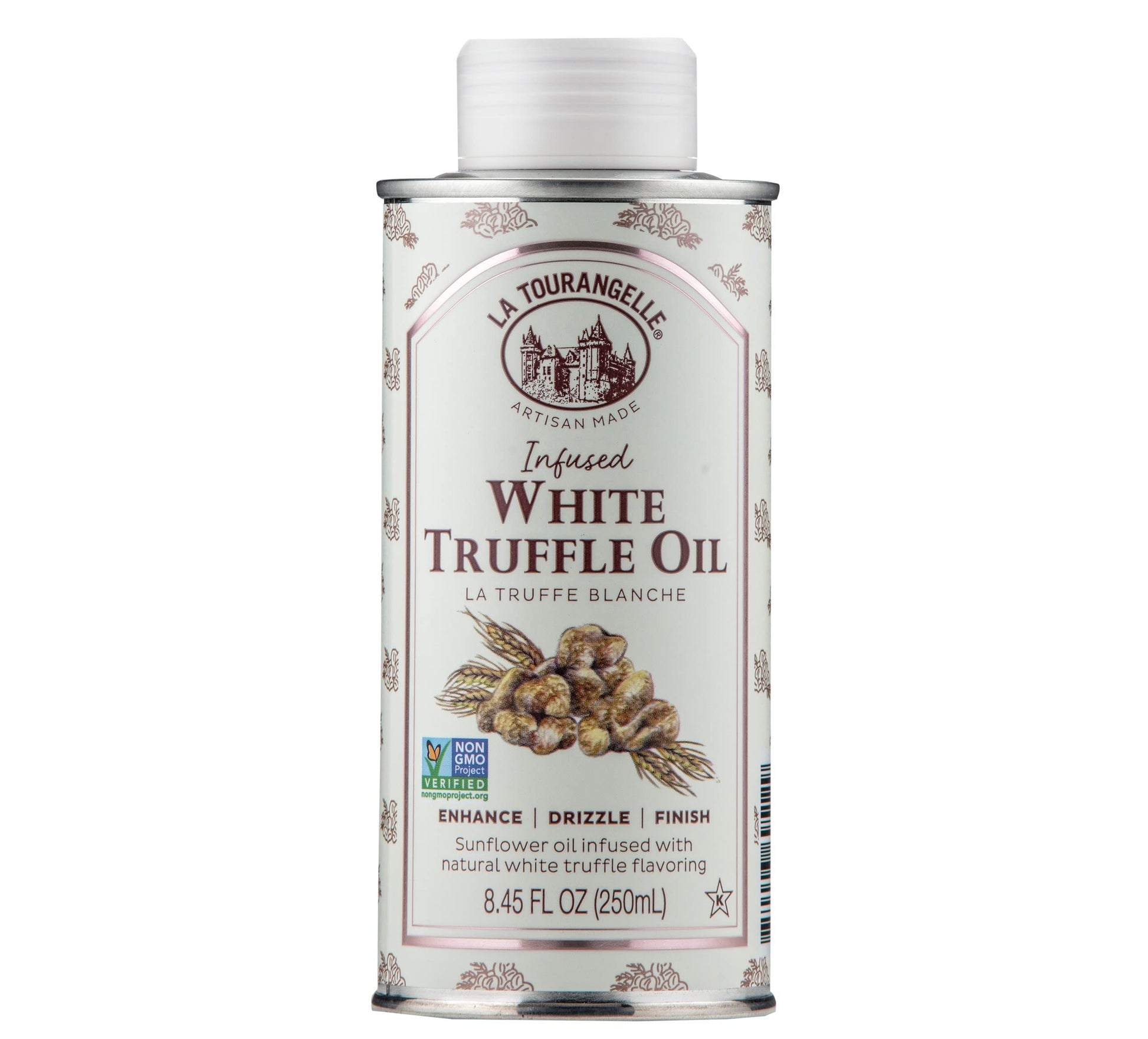 La Tourangelle, White Truffle Oil, Complex Gourmet Earthy Flavor for Drizzling over Pasta, Popcorn, Vegetables, Potatoes, Soup a