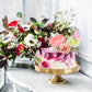Lukinuo 14 Pcs Boho Flower Cake Topper, 3D Birthday Cake Leaf Decoration Gold Flower Cake Topper Flower Wedding Cake Topper Boho